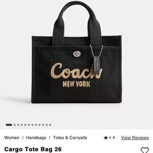 Coach Cargo tote bag